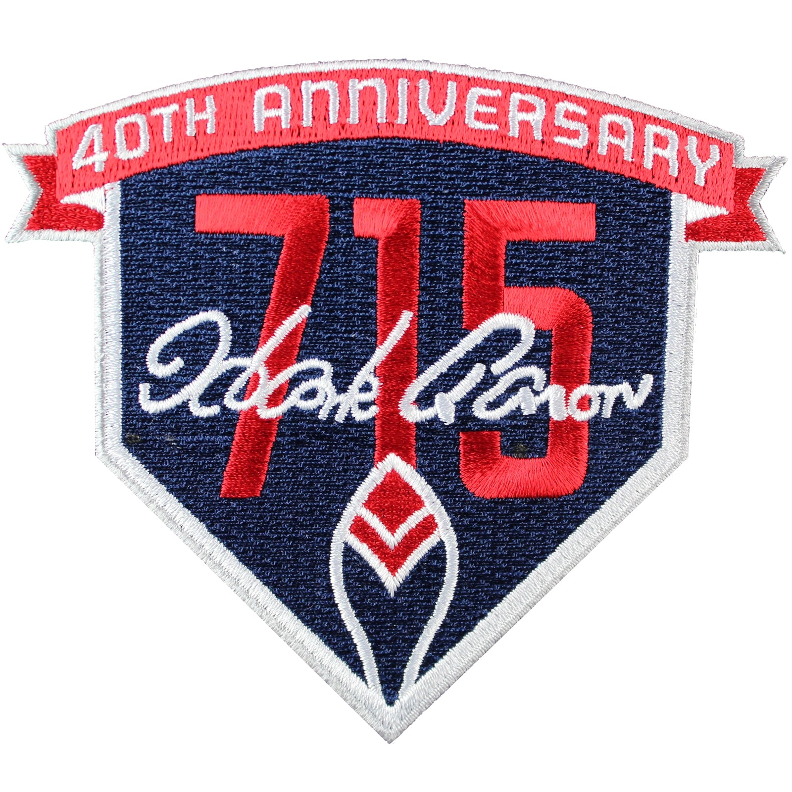2014 Atlanta Braves Henry Hank Aaron's 715th Home Run 40th Anniversary Jersey Patch 