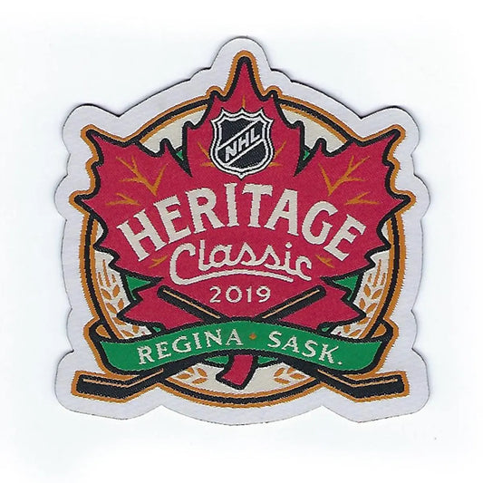 2019 NHL Heritage Classic Jersey Woven Patch Winnipeg Jets Calgary Flames (4 Inches) 