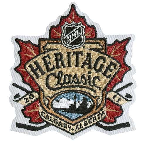 2011 NHL Heritage Classic Game Logo Jersey Patch (Calgary Flames vs. Montreal Canadiens) 