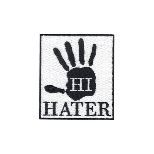 Hi Hater Embroidered Iron On Patch 
