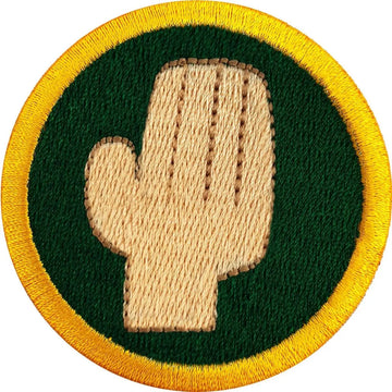 Karate Chop Wilderness Scouts Merit Badge Iron on Patch 