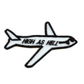 High As Hell Air-Plane Iron On Patch
