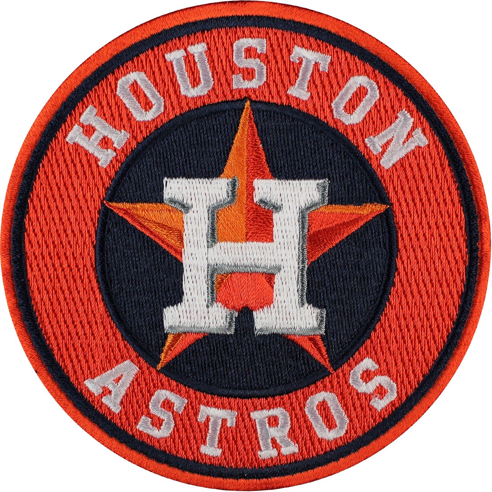 Houston Astros Team Logo Home Jersey Sleeve Patch (Orange) 