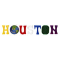Houston Astro World Themed Font Parody Embroidered Iron On Patch Set