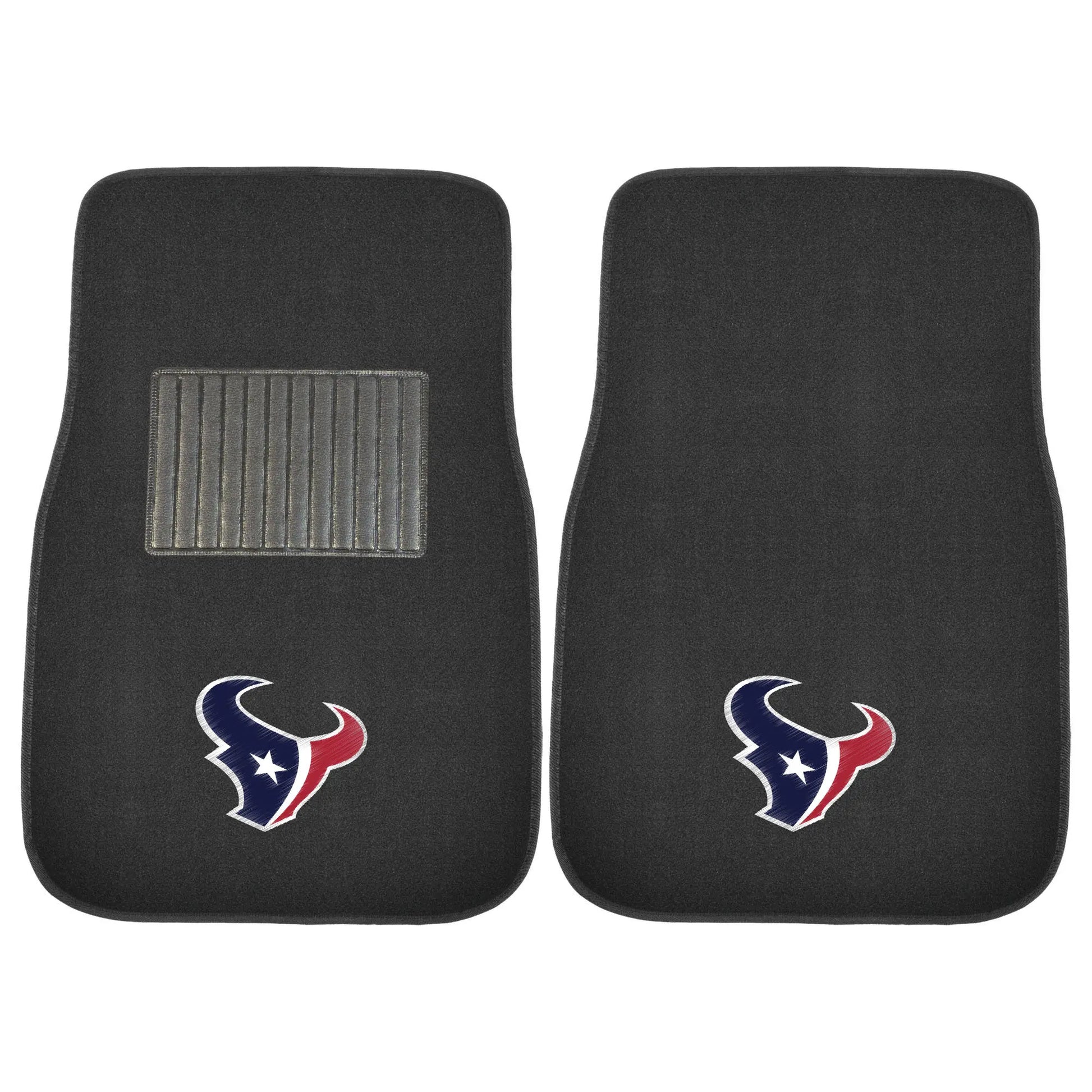 Houston Texans 2-Piece 17 in. x 25.5 in. Carpet Embroidered Car Mat 
