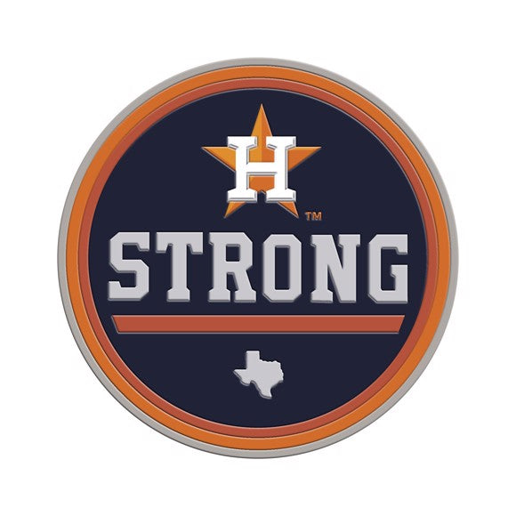 Houston Astros Houston Strong Aluminum Auto Color Emblem 