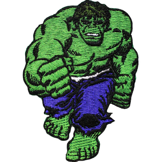 The Avengers Incredible Hulk Running  Full Body Retro Iron on Patch 