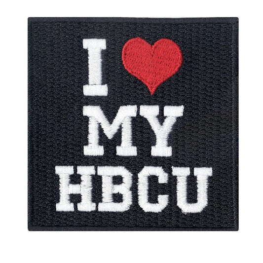 I Love My HBCU Box Logo Iron On Patch 