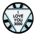 I Love You 3000 Round Logo Iron On Patch 