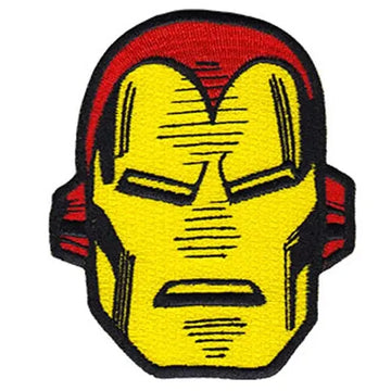 Iron Man Head Helmet Iron on Applique Patch 