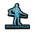 Blue Ironworker Logo Iron On Patch