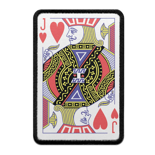 Jack Of Hearts Card FotoPatch Game Deck Embroidered Iron On 