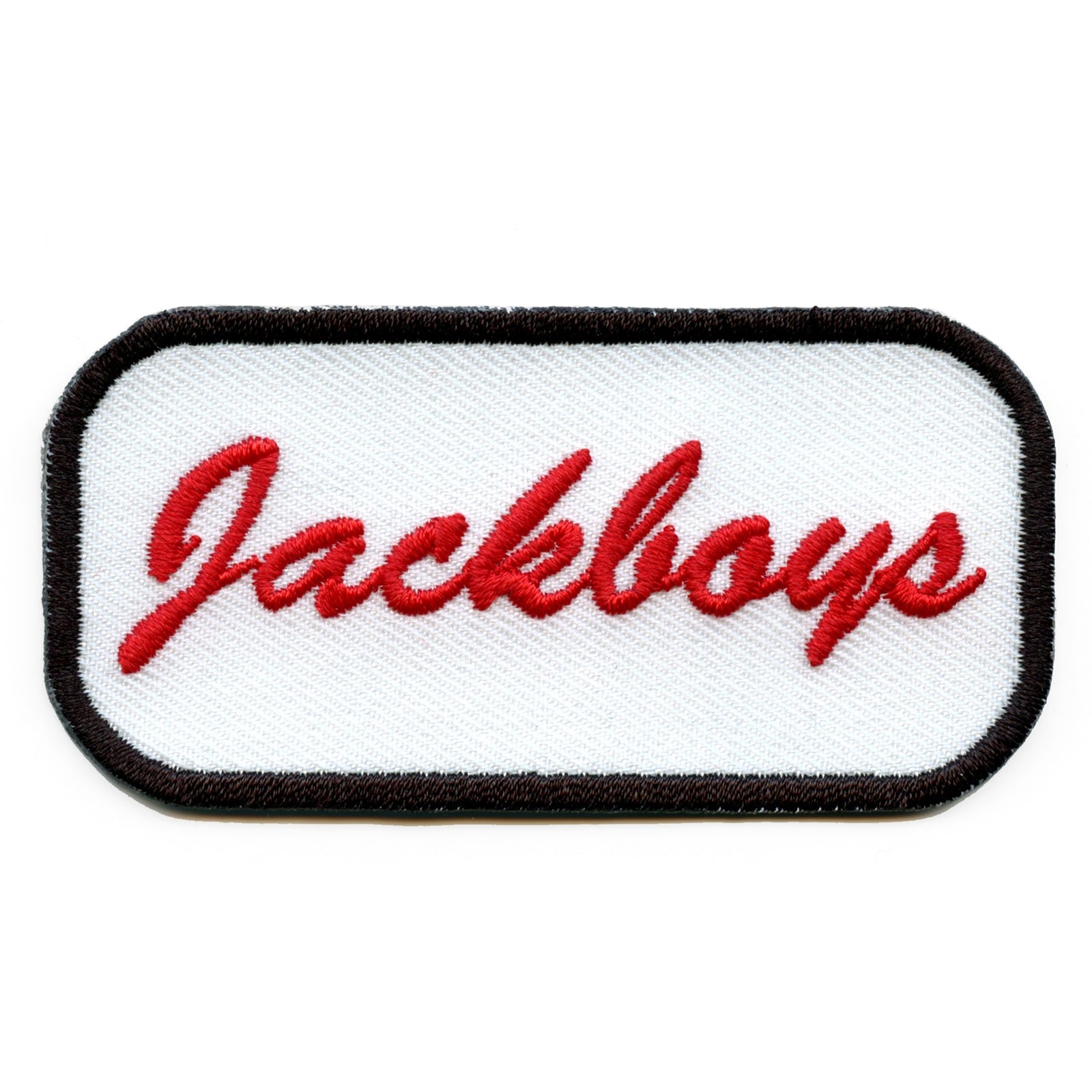 Jackboys Mechanic Nametag Iron On Embroidered Patch 