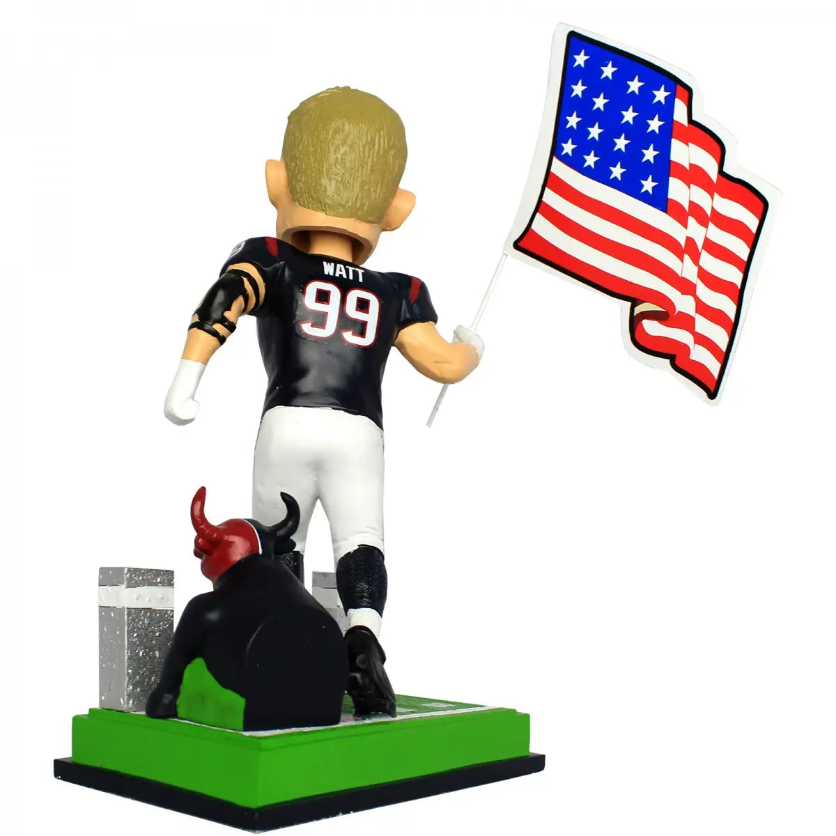 Houston Texans JJ Watt #99 Patriotic US Flag Bobblehead Exclusive 