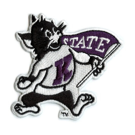 Kansas State University Wildcats Mascot Logo Embroidered Iron On Patch 