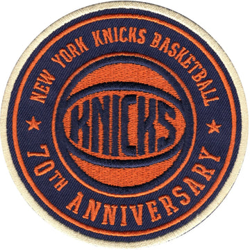 2017 Official NBA New York Knicks 70th Anniversary Warm Up Jersey Patch 