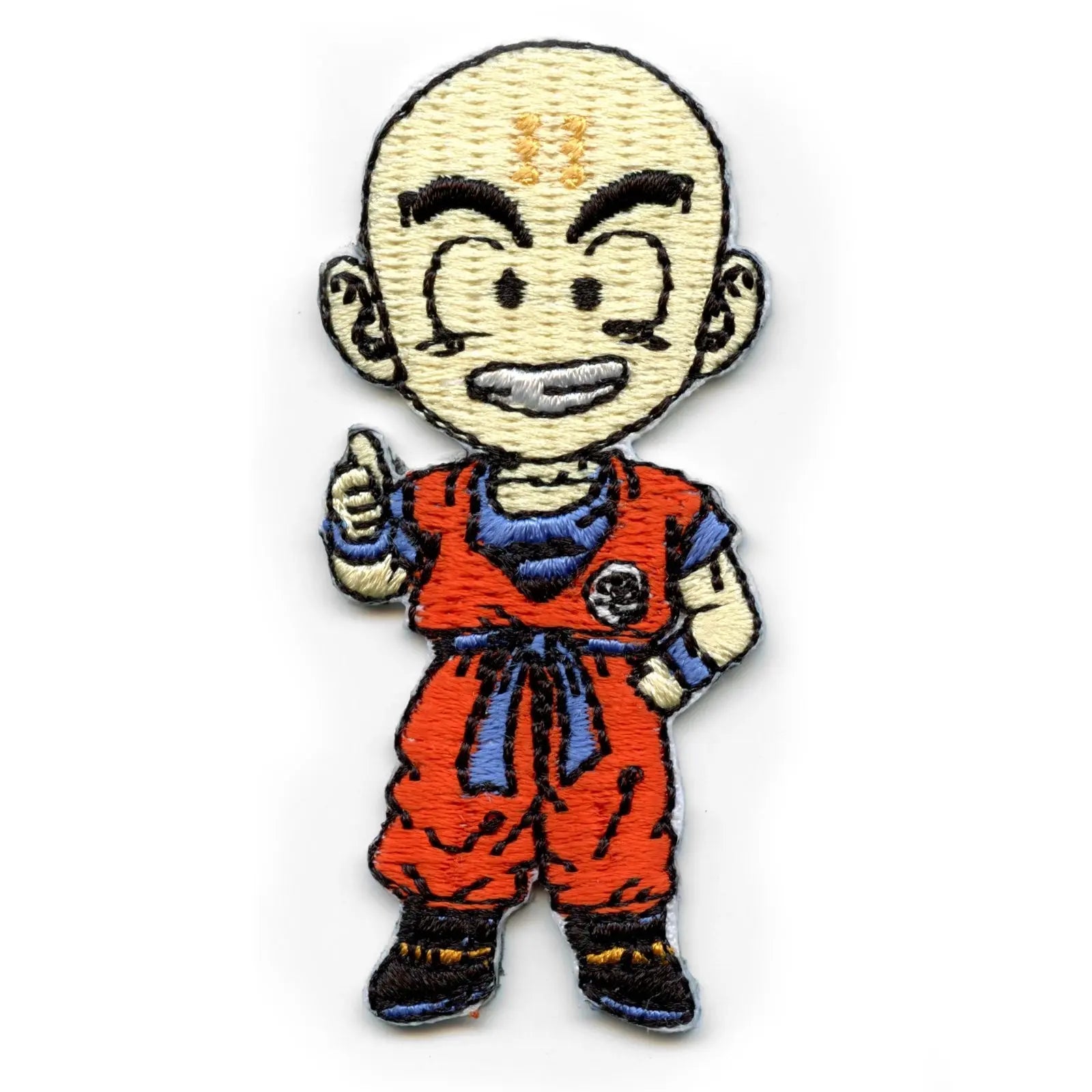 Dragon Ball Z Krillin Character Anime Embroidered Iron On Patch 
