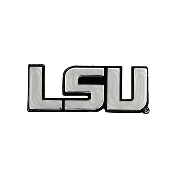 Louisiana State Tigers  LSU Solid Metal Chrome Emblem 