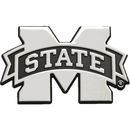 Mississippi State Bulldogs Solid Metal Chrome Plated Auto Emblem 