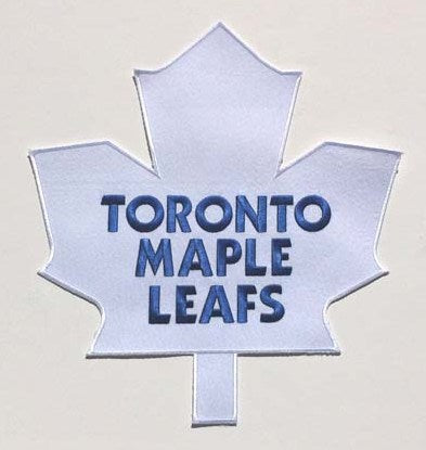 Toronto Maple Leafs White Large Front Logo Patch 