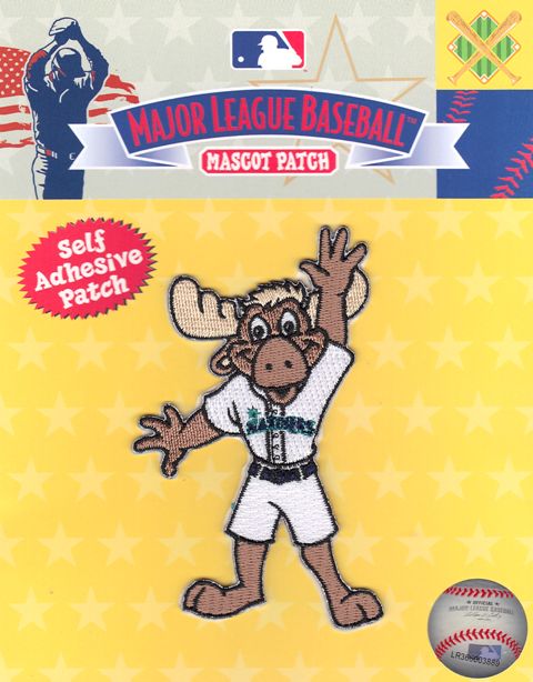 Seattle Mariners Moose Team Mascot Self Adhesive Patch 