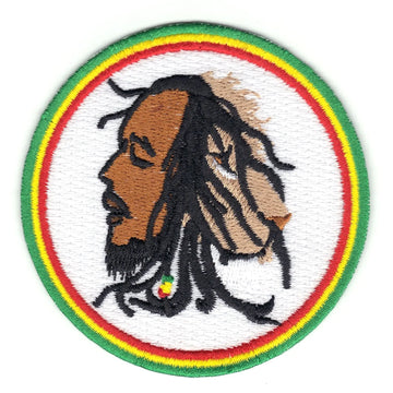 Reggae Rastafarianism King With Lion Iron On Patch 