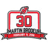 Martin Brodeur Retirement Ceremony New Jersey Devils #30 Goalie Patch 