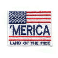 Merica Land Of The Free Iron On Patch