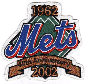 2002 New York Mets 40th Anniversary Logo Patch 