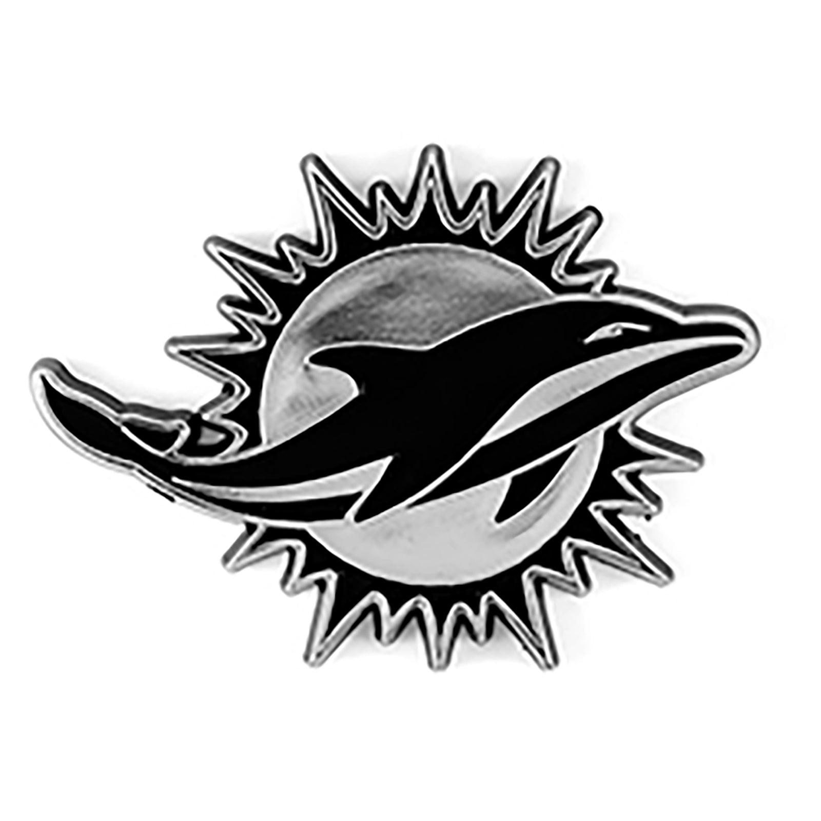 Miami Dolphins Premium Solid Metal Chrome Plated Car Auto Emblem 