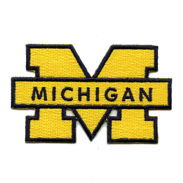 Michigan Wolverines Alternate Logo Iron On Embroidered Patch 