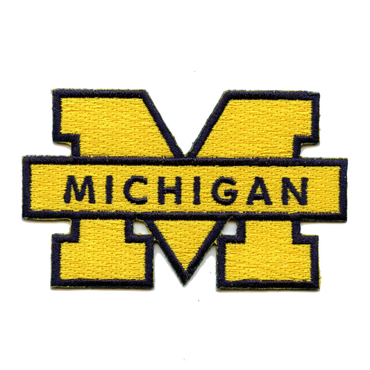 Michigan Wolverines Alternate Logo Iron On Embroidered Patch 