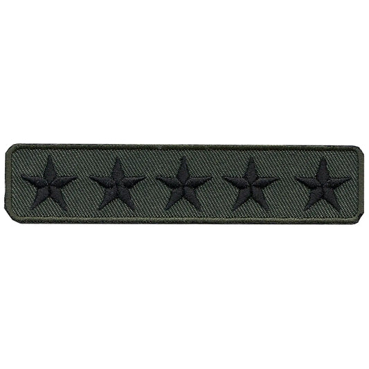 Military 5 Stars Ribbon Stripe Patch 