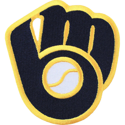 Milwaukee Brewers Ball & Glove Alternative Throwback Logo Patch 2016 