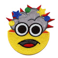Mindblown Emoji Logo Iron On Patch