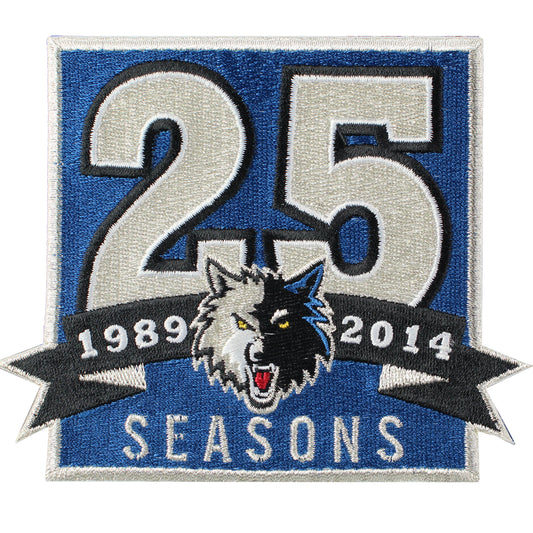 Minnesota Timberwolves 25th Anniversary Logo Patch (2013-14) 