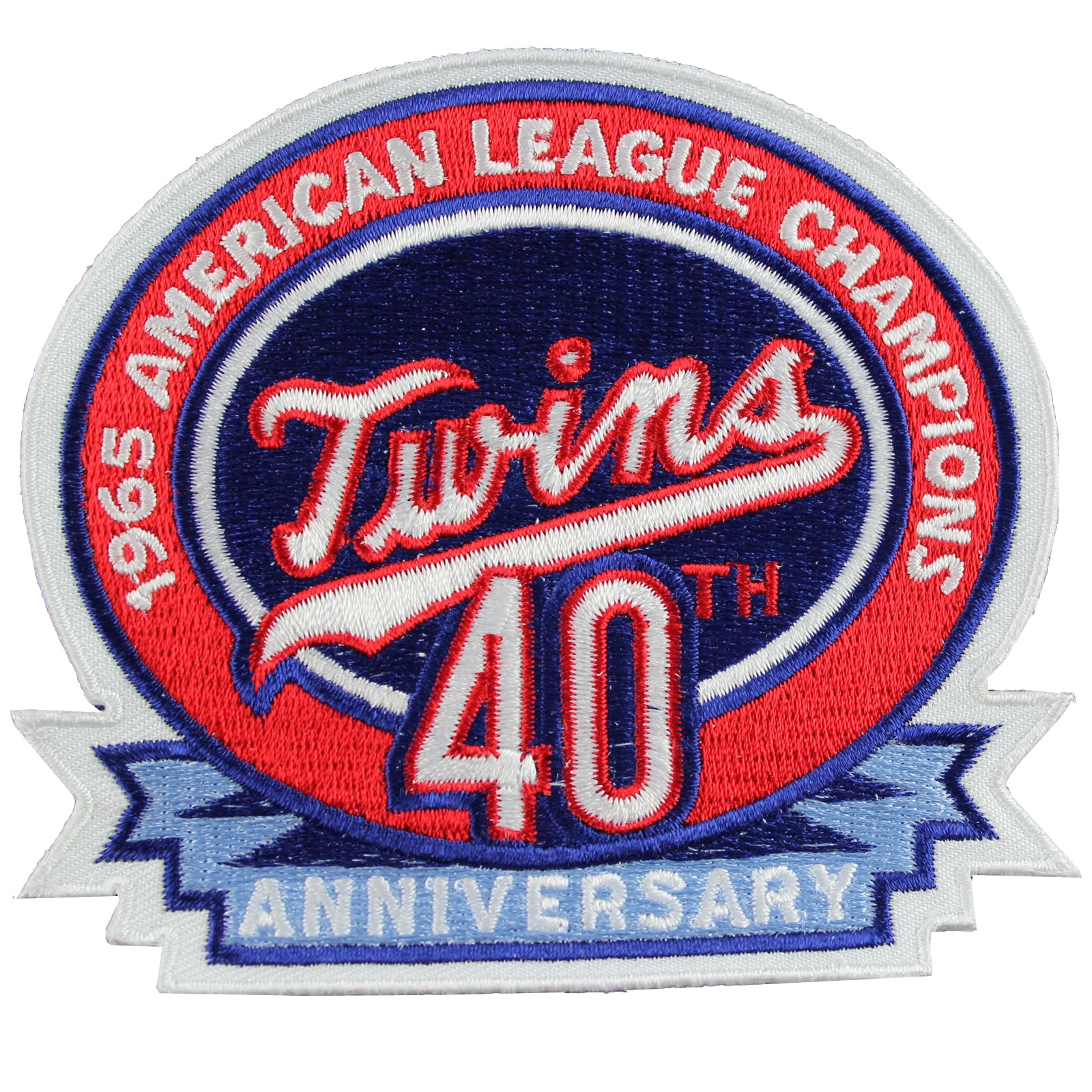 2006 Minnesota Twins 1965 40th Anniversary American League Champions Jersey Sleeve Patch 
