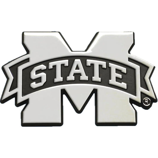 Mississippi State Bulldogs Premium Solid Metal Chrome Plated Car Auto Emblem 