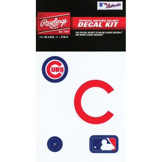 Chicago Cubs MLB Batting Helmet Decal Kit 