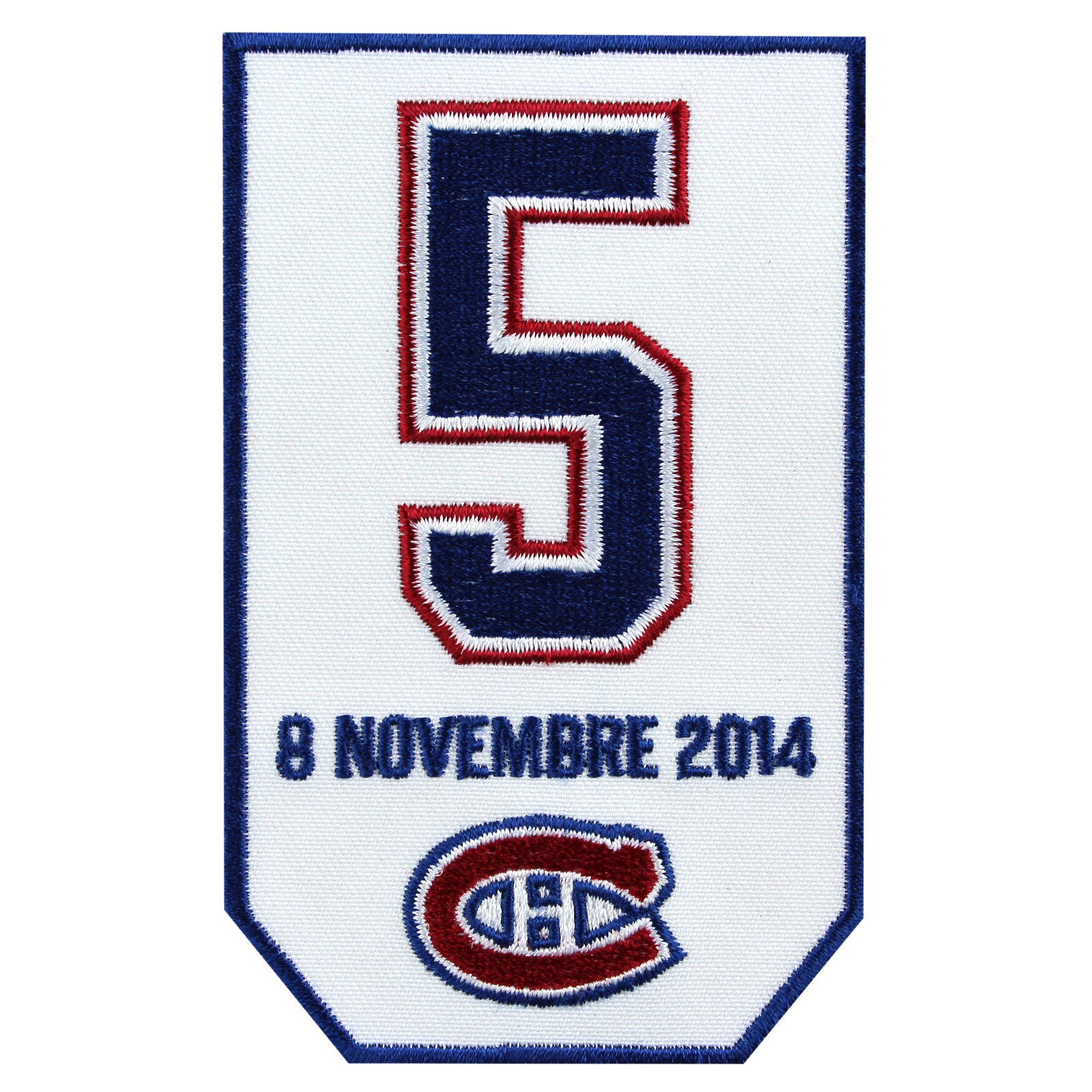 2014-15 Montreal Canadiens Retirement of Guy Lapointe #5 Jersey Patch 