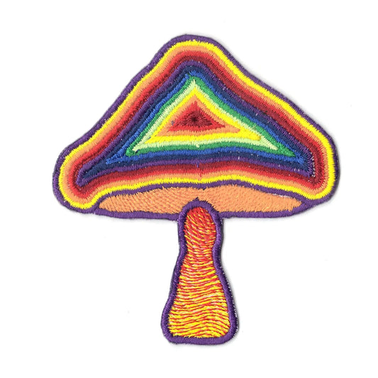 Psychedelic Mushroom Iron On Patch 