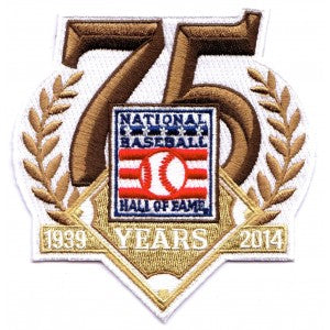 2014 National Baseball Hall Of Fame 75th Anniversary Patch (1939) 