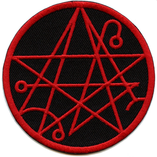 Necronomicon Gate Seal Symbol Iron On Embroidered Patch 