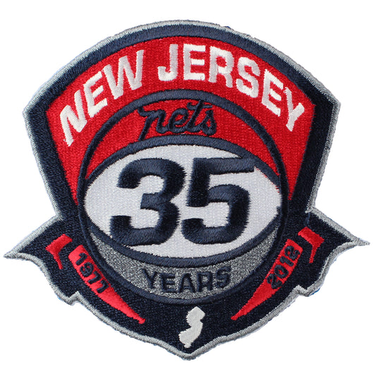 New Jersey Nets 35th Anniversary Logo Patch (2011-12) 