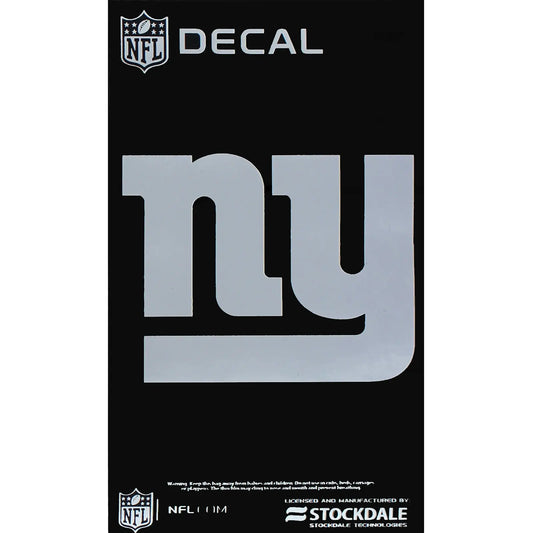 New York Giants Metallic Chrome Decal 