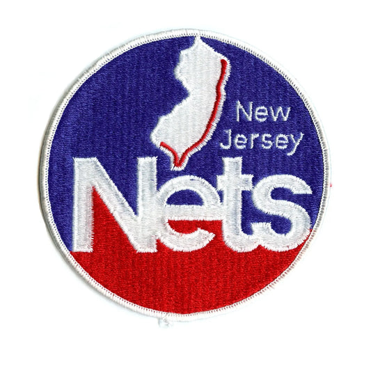 Rare New Jersey Nets NBA Basketball Vintage Round Team Logo Patch 
