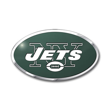 New York Jets Colored Aluminum Car Auto Emblem 
