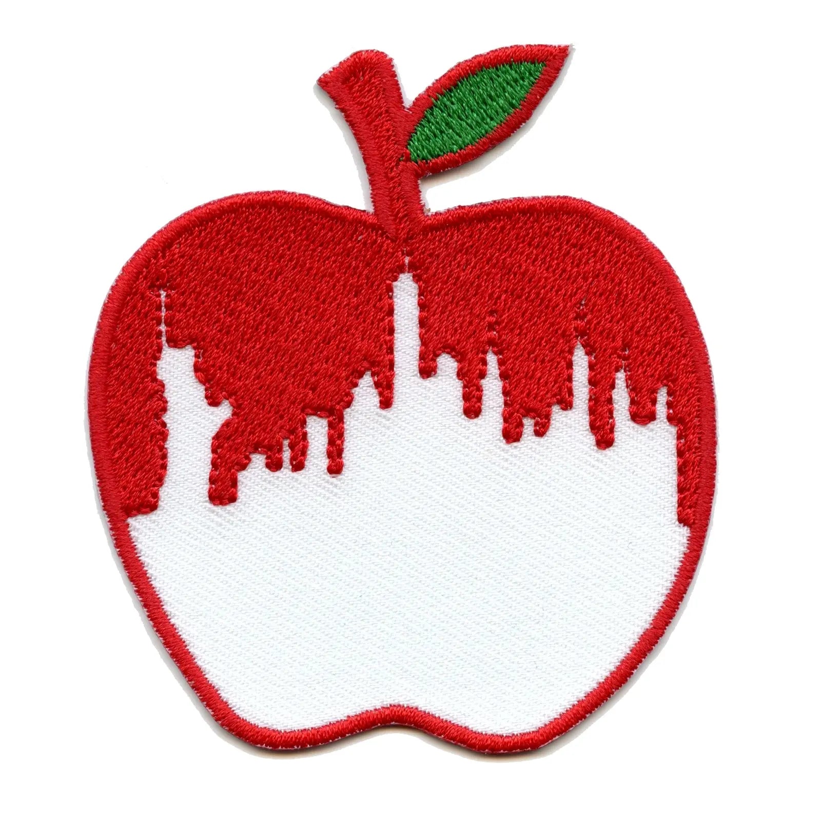 New York Skyline Apple Iron On Patch 