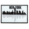 "New York" City Skyline Box Logo Embroidered Iron On Patch 