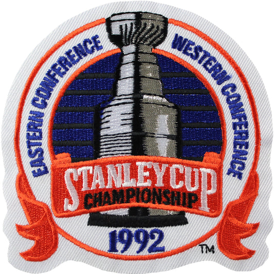 1992 NHL Stanley Cup Final Jersey Patch Pittsburgh Penguins vs. Chicago Blackhawks 